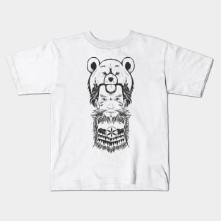 Bear-men totem Kids T-Shirt